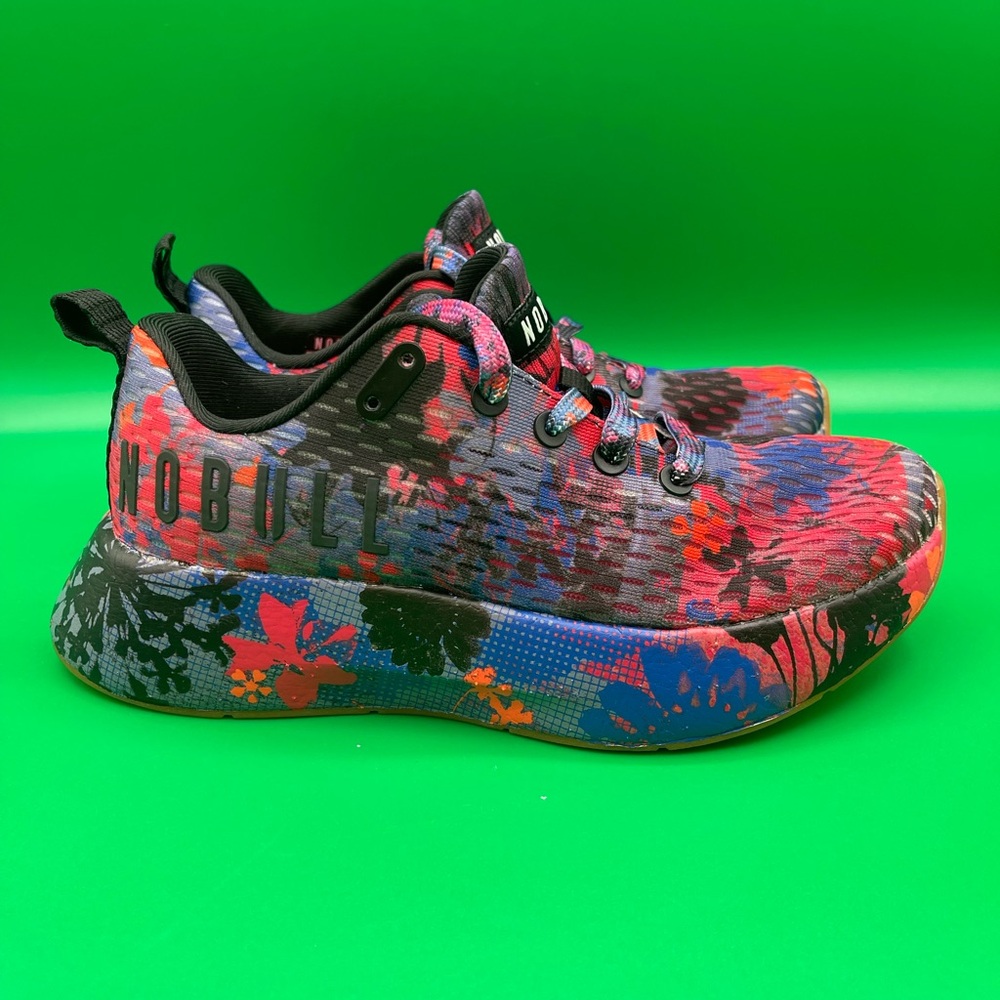 Nobull Journey Women’s Floral Purple Red Running Training Shoes Sneakers